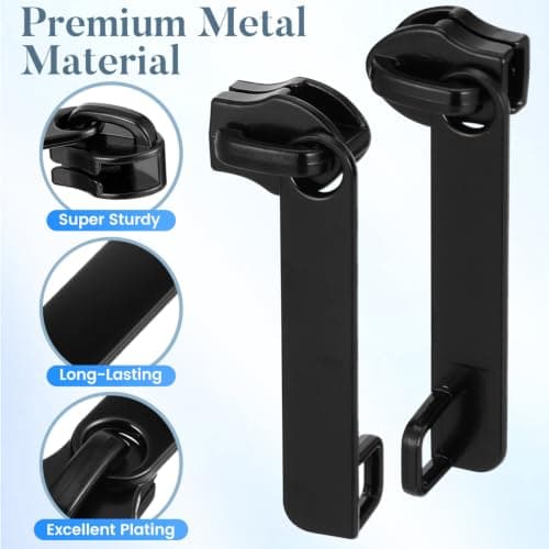 DRESSOOS Explosion Proof Zipper Pull Replacement Travel Accessory Sturdy Luggage Zipper Slider Repair Kit 10 Pack for Holiday Trips — view 3