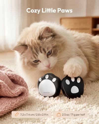 Gaiatop Hand Warmers Rechargeable, 2 Pack Pocket Warmer Cute Cat Paw — view 2