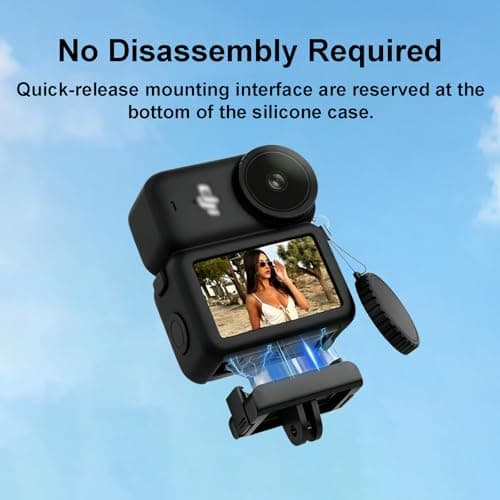 Silicone Case with Lens Cap & Wrist Strap Kit Compatible for DJI Osmo Nano — view 2