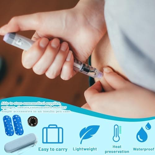 Monjaro Travel Case, Compact and Portable Insulin Pen Case with Ice Packs and Mini Thermomete, Insulin Cooler Travel Case for Medication Storage, Ideal for Travel, Camping, and Daily Use — view 5