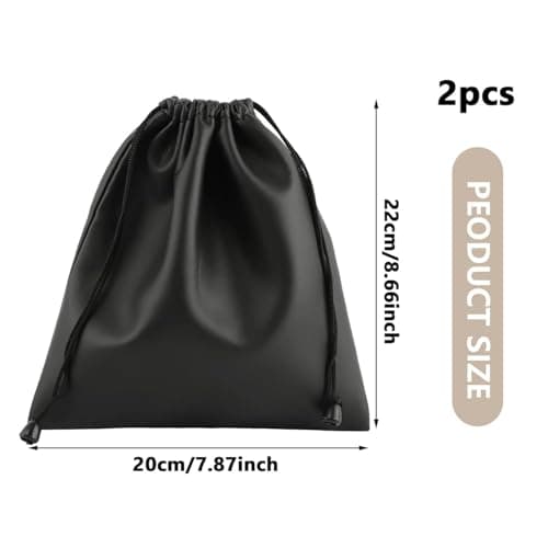 2 PCS Drawstring Pouch - Portable Travel Pouch for Headphones, Earbuds, Coins, and Small Accessories - Durable and Lightweight Headphone Case — view 2