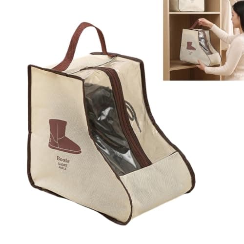 4Pieces Clear Shoe Protector Bags for Short, Beige1 — view 2