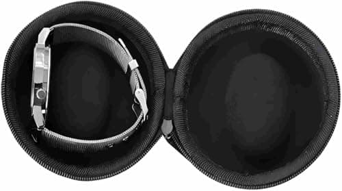 Ldirect 2 Pack Watch Travel Cases Single Watch Storage Boxes with Zipper for Most Smart Watches and Wristwatches up to 50mm (Black) — view 5