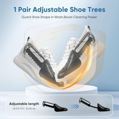 Aship 2Pack Shoe Laundry Wash Bag Reusable for Washing Machine White — view 4
