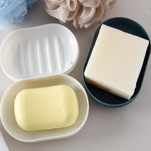 2PCS Travel Soap Case Soap Dish with Lid for Shower Bathroom School Gym — view 3