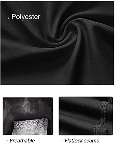 HOPLYNN Boys' Youth Long Sleeve Base Layer Compression Athletic Tights Underwear Running Baseball Soccer Top Shirt Balck M — view 5