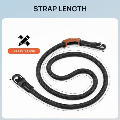 MoKo Rope Camera Strap Compitable with Canon Sony Fuji DSLR — view 6