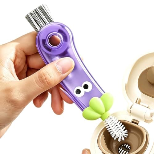 Cup Lid Cleaning Brush 4 In 1 Sports Bottle Crevice Cleaning — view 6