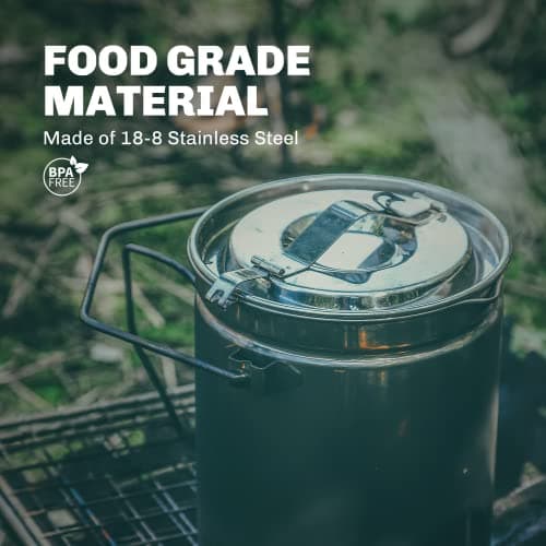 Fire-Maple Camping Pot 1.2L Stainless Steel Hanging Cup Steamer — view 2