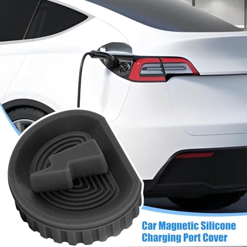 Arroopu Ev Charger Cover | Car Charge Port Dust Plug,Magnetic Silicone Protector Tip Enclosure Reusable for Vehicle Travel Roadside Station Garage — view 2