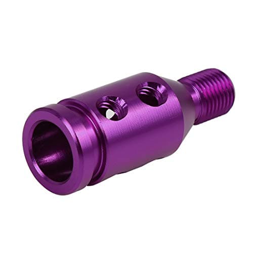 X AUTOHAUX M12x1.25 Purple Gear Shift Knob Adapter for Non Threaded Shifter — view 5