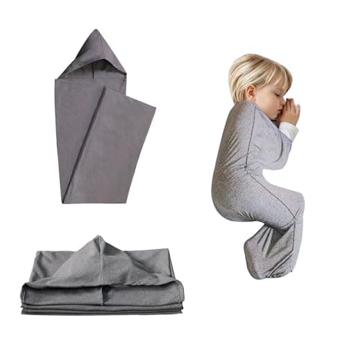 Compression Sleep Sack,Ultra-Lightweight Wearable Blanket for Stress & Anxiety Relief, Breathable Stretch Fabric Sleep Pod,Hug Pressure Therapy Compression Sack,Kids Teens & Adults (S)