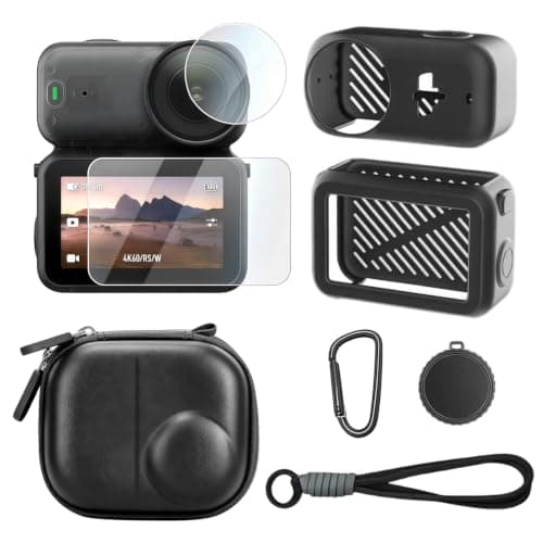 Mini Bag with Silicone Case & Screen Protector Compatible for DJI Osmo Nano