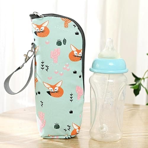 2 Pack Insulated Baby Bottle Bag, Portable Bottle Warmer Bag With Rope, Travel Thermal Holder, Waterproof Breastmilk Cooler Storage, Thermal Feeding Pouch Holder For Backpacks Strollers Travel Outdoor — view 6