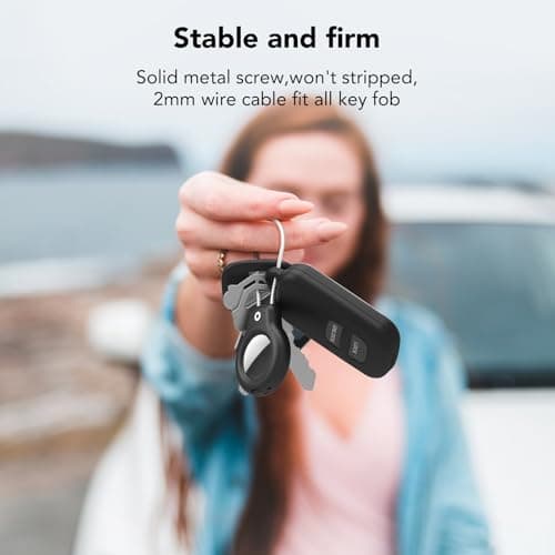 SPGUARD Compatible with Apple AirTag Secure Holder With Wire Cable — view 4