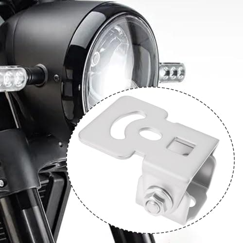 VGOL 2pcs Motorcycle Headlight Spotlight Mounting Bracket Stainless Steel for LED Light Bar Modification — view 2