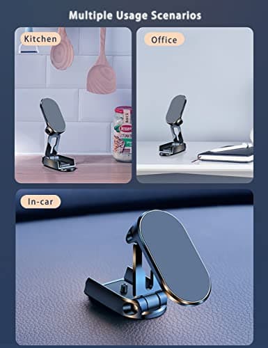 Magnetic Phone Holder Upgrade Double-Layer Foldable Universal 360° Rotation — view 6