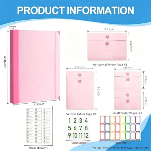 in Case I Die Binder, Important Document Organizer Folder with Stickers, Portable Emergency Planning File Binder for Home, Office, Work, School & Family Records — view 6