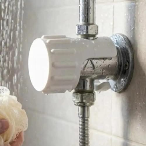 BODYA 3Pcs Water-Resistant Public Shower Push Button Lock Attachment for Swimming Pool Gym Camping Caravan, White — view 6