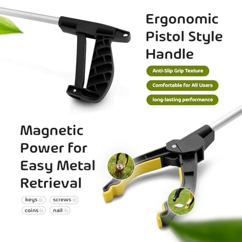 ZOPPER Litter Picker Twin Pack 76cm - Pair of Grabber Tools for Garden & Cleanup - Lightweight Reacher Claw for Elderly, Family Use & Community Events - Spring Action Trash Picker Duo — view 2