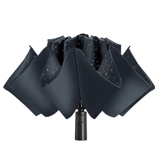 ACEIken Umbrella Reverse Close Folding Windproof Travel Umbrella,106cm Grey — view 3
