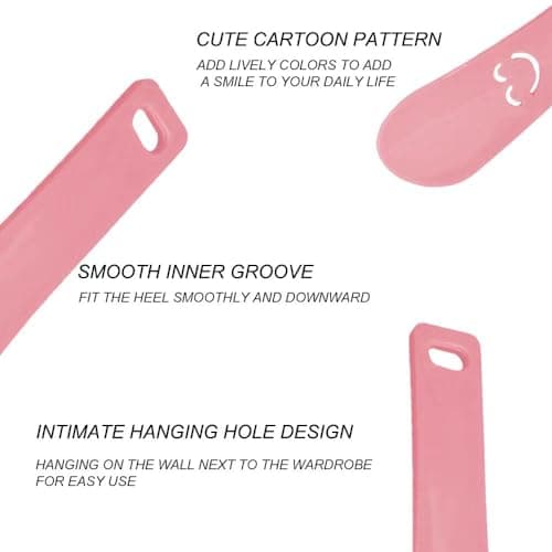 Lmyzcbzl Plastic Shoe Horns, Kids Shoe Horn, Portable Shoe Horn, Short Handle Shoehorn, Shoehorn Suitable for Men, Women, Kids, Seniors — view 3