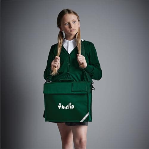 Nametape Express Premim Bookbag Printed with Name | Shoulder Strap | Music, Book Bag Perfect for school (Maroon) — view 2