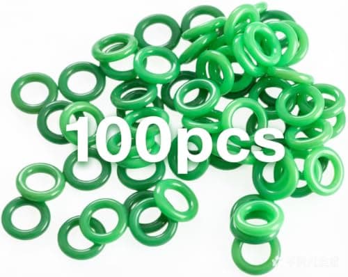 100PCS Tent Stake Rings, Glow In Dark Places,Outdoor Camping And Picnic Accessories,Green Silicone Fluorescent Tent Nail Rings,Suitable For Tent Stakes And Camping Nails