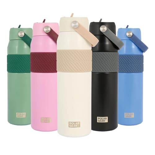 Polar Gear 850ml Insulated Water Bottle with Flip Straw Double Wall — view 2