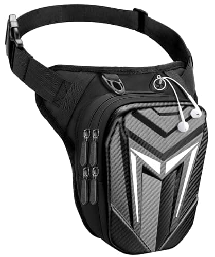 Mohard Motorcycle Leg Bag with Leg Strap, Motorbike Leg Bag for Women Men