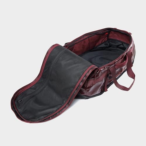 OEX Ballistic Ultra Duffel Bag, 65L, Polyester Ripstop with TPU Coating, for Travel and Outdoor Use, Adjustable Detachable Shoulder Straps, 64x27x30cm (Red, 65 Litre) — view 6