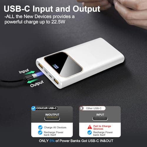 Power Bank 10000mAh, 22.5W Portable Charger for iPhone&Android — view 5