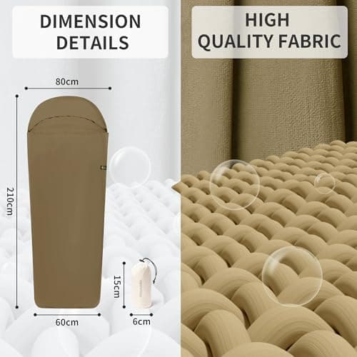 Naturehike Ultralight 128g Sleeping Bag Liner for Backpacking, Hostels, Huts, Camping — view 2