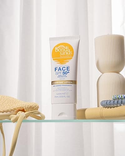 Bondi Sands Fragrance Free Face Sunscreen Lotion SPF 50+ | Gentle Formula Moisturises + Provides Broad-Spectrum Protection, Enriched with Aloe Vera and Vitamin E, Cruelty Free | 75 mL/2.53 Oz — view 2