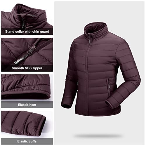 Outdoor Ventures Women's Packable Puffer Jacket Lightweight Quilted Jacket — view 4