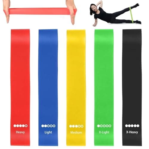 5-Level Resistance Bands Set for Full-Body Workouts - for Strength Training, Yoga, and Rehabilitation