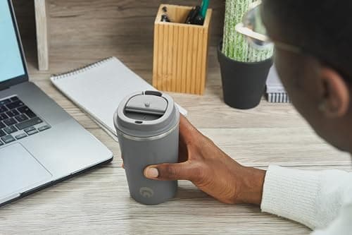 Restore Coffee Cup, Insulated Coffee Cup with Leakproof Lid, Relax Stainless Steel Travel Mug, Insulated Double Wall Cup for Hot/Cold Drinks (1, Blue) — view 6