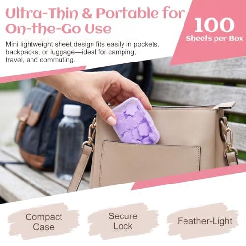 600 Pcs Portable Soap Sheets for Hand Washing, Mini Travel Soap Paper with Storage Case, Instant Dissolving Disposable Soap Leaves for Camping, Hiking, Outdoor Travel, Daily Use Adults & Kids — view 5