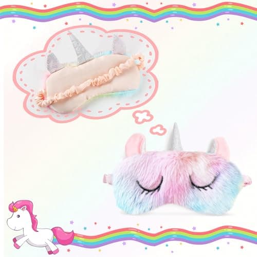 2PCS Kids Eye Masks for Sleeping, Plush Kids Sleep Mask — view 3