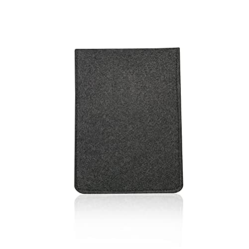 6 inch E-Reader Sleeve by Okami Products, Felt Ereader Pouch for all 5 to 6 inch E-Readers, Protective E-Book Bag/Case (Grey) — view 2
