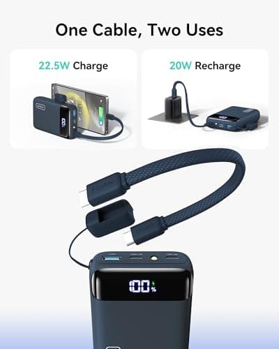 INIU Power Bank, Smallest 20000mAh 22.5W Fast Charging Portable Charger — view 5