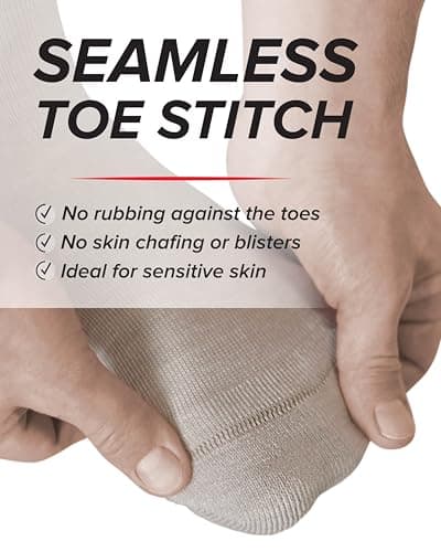 vitsocks Men's Diabetic MERINO WOOL Wide Top Gentle Grip Socks (2 PAIRS) Thermal Swollen Ankles Diabetes Feet Warm Winter, black, 10-12 uk — view 4