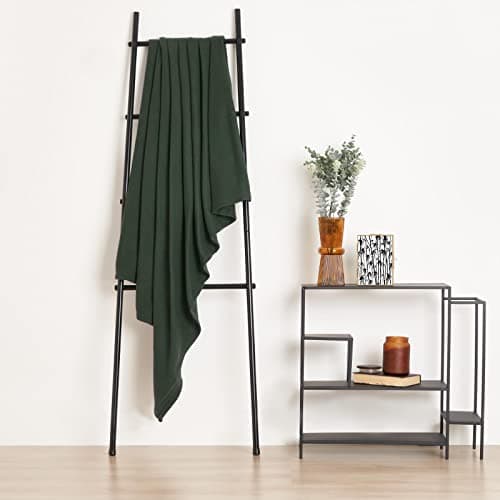 Dreamscene Wholesale 10 x Fleece Blanket Green Throw, Soft Cosy Warm Throws for Sofas Bed Couch Settee Throws Joblot Outdoor Travel Blanket Multipack Single Bed Throw, Forest Green - 120 x 150cm — view 4