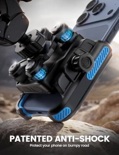 Lamicall Motorbike Phone Holder, [Camera Friendly] Bike Phone Holder Blue — view 2