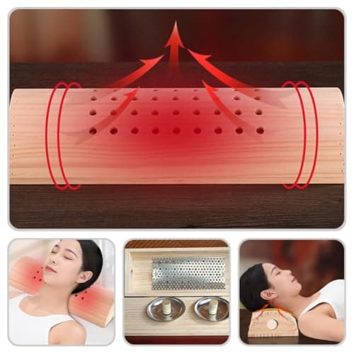 Adorainbow Household Cervical Pillow with Wood and Stainless Steel, U-shaped Comfortable Lumbar Pillow that Cradles Neck and Maintains Straight Spine for Home and Sleeping Use — view 6