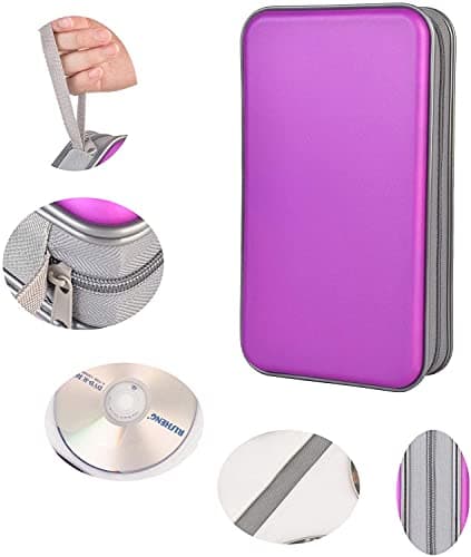 DVSICK CD Holder,96 Capacity CD/DVD Case Hard Plastic,for Car,Home ＆ Travel — view 3