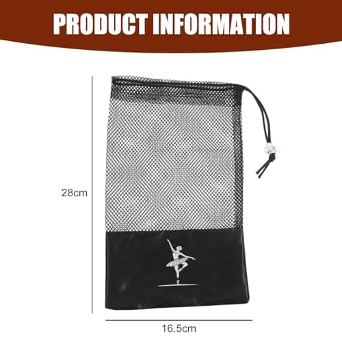 Dance Shoe Bag Drawstring Lightweight Ballet Pointe Shoe Storage Pouch — view 2