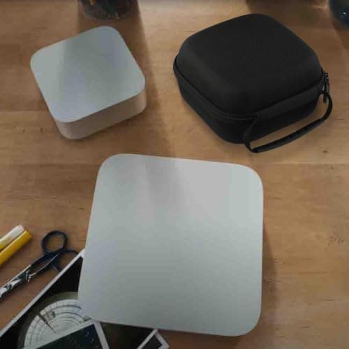 for mini Case 2024 Hard Travel Box - Scratch Resistant EVA Storage Organizer for Desktop Computer - Black 15x15x9cm — view 3