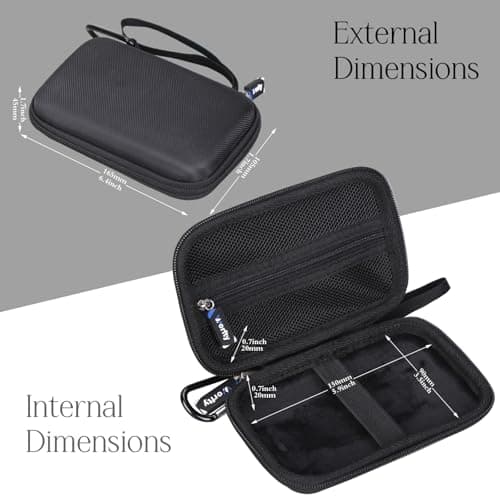 Case for TP-Link 5G Mobile Hotspot M8550 | Tri-Band AXE3600 - Hard Travel Protective Carrying Storage Bag, Box Only (Black) — view 3