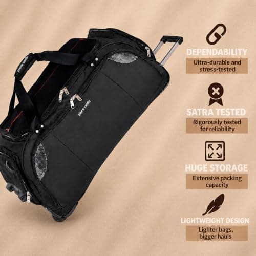 Lightweight Large 30" Holdall with Wheels - 95L Pierre Cardin Duffle Bag — view 2